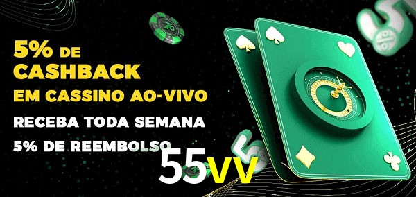 Promoções do cassino ao Vivo 55vv